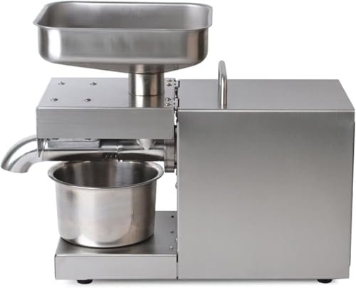 Elektrische Ölpresse, 220v Elektrische Ölpresse Aus Rostfreiem Stahl, 600w Ölpresse für Zuhause, Hoher Ölausbeute Von Bis Zu 45 Prozent, für Nüsse