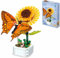 DelightCube Pflanzenbaustein-Set,Blumen Bausteine Set, 201 Klemmbausteine Mini Blocks Topfpflanze Bausatz, DIY Bauspielzeugsets Bouquet Baustein, Für für Erwachsene Kinder Home Decor (103F8)