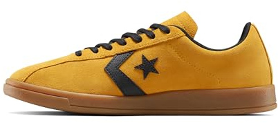 Converse Unisex-Erwachsene Classic Trainer Suede Sneaker, Gelb/Schwarz/Gummi, 11 Women/9.5 Men
