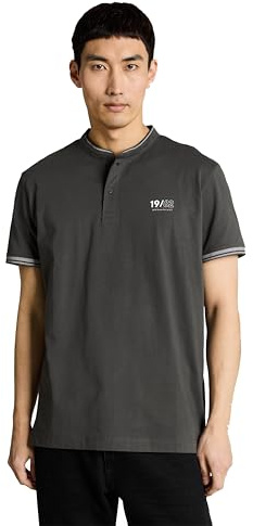 TOM TAILOR Herren Poloshirt mit Stehkragen