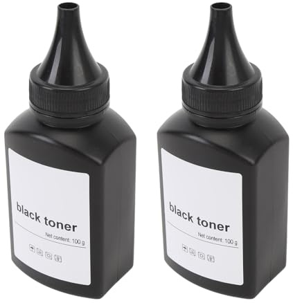 plplaaoo Toner Nachfüllschwarztoner -Refill -Pulver 200G Hochkompatibilität verbessertes Design für Bruder Drucker 2 Pack