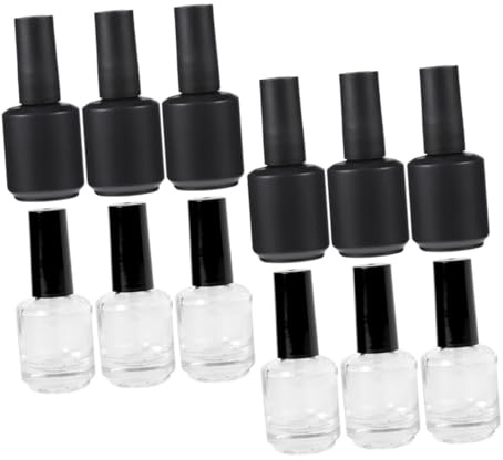 Veemoon 20 Pièces bouteille de vernis à ongles vide Gel contenant de vernis à ongles vide mince polonais UV bouteilles fournitures de magasin de manucure Un verre