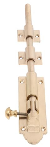 SEWOART Chiavistello Per Porta in Ottone Stile Antico Serratura Catenaccio Scorrevole Adatto Per Montaggio Verticale e Orizzontale Facile Installazione Per Porte e Finestre in Legno Offren