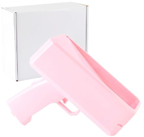 Zanthicia Pistolet à billets, un accessoire automatique qui projette de faux billets et prospectus. Facile à utiliser et transporter, il est idéal pour les fêtes, Rose