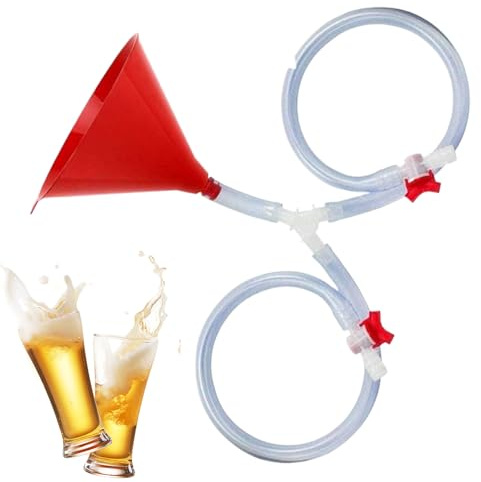 Trinktrichter mit Ventil – Trichter für Bierpartys, Gläser für Gruppenaktivitäten, auslaufsicher, für Männer, Frauen, Paare, Jugendliche, Studenten, Familie, Freunde, Spaß, Trinken