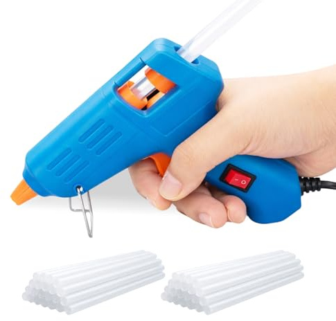 Hot Glue Gun Kit – Fast Heating 20W Mini Glue Gun with 75 Premium Glue Sticks, Perfect for Home Repairs, Crafts, DIY & Sealing