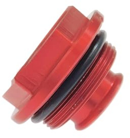 Motorrad Heckbremszylinder Flüssigkeitsreservoir -Kappenabdeckung kompatibel mit SXF SX EXCF XC XCF 125 150 250 300 350 450 500 525 530(Red)