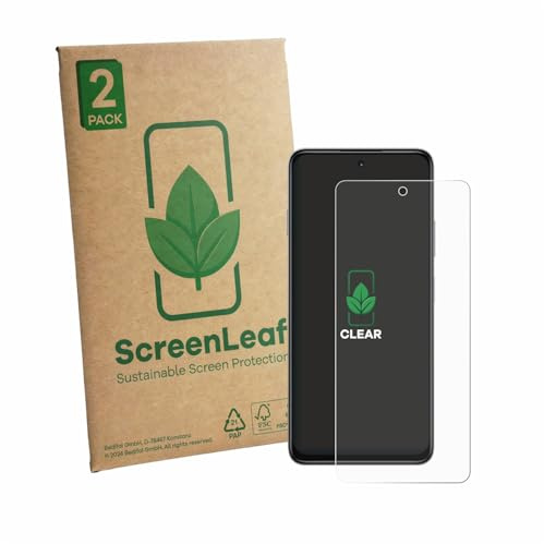 ScreenLeaf 2 Stück Schutzfolie für Huawei Enjoy 90 Plus [nachhaltiger Displayschutz, Folie, transparent, kratzfest]
