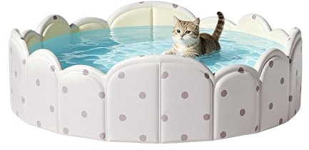 Piscina da cani pieghevole - Vasca Portatile Non Gonfiabile | Piscina Pieghevole,per Bambini Animali Domestici Spiaggia Esterno Interno Estate Viaggio Giochi Estate