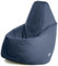 Avalon - Pouf Poltrona Sacco Grande L Jive, Puffo per Sedersi Ergonomico, Pouf a Sacco in Tessuto Antistrappo e Impermeabile, Comoda Poltrona a Sacco Moderna, Made in Italy(80x80x125cm-Blu Scuro)