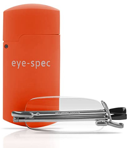 eye-spec Faltbare Lesebrille mit Mini-Etui für Herren und Damen | Klappbares Taschenformat Design in 7 Farben und verfügbar in 9 Sehstärken