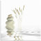 ARTland Wanddeko Wandbild Alu Verbundplatte für Innen & Outdoor Bild 50x50 cm Zen Asien Asiatisch Wellness Spa Entspannung Natur Steine See T5VB