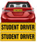 totomo Student Driver Magnet hoch reflektierenden Premium Qualität Auto Sicherheit Vorsicht Zeichen für neue Student Treiber
