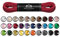 Mount Swiss Luxury Schuhbänder I Wasserabweisende und reißfeste Schnürsenkel rund ø 2-3 mm aus feiner Baumwolle/gewachst Farbe: red, Länge: 80 cm