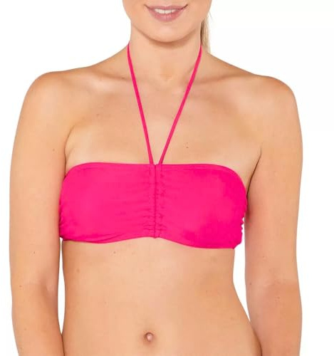 Scuba Women's Mix & Match Plain Printed Bikini Bandeau Top Non-Wired UK Seller