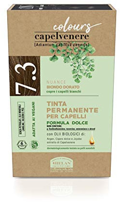 Helan, Capelvenere Colours, 7.3, rubio dorado, tinte permanente, sin amoniaco