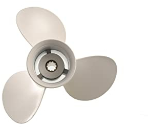 Flish Propeller 9 7/8 x 11 1/4 OEM Aluminium Außenborder Propeller für Yamaha Motoren 20–30 PS, Ref Nr. 664–45947-01-EL, 10 Zähne Spline, RH