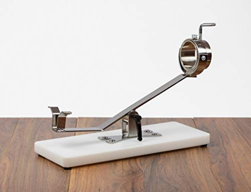 FERRETERIA LEPANTO LepantoHouse Soporte Jamonero Future Basculante Giratorio Base de Fibra Blanca para Jamones y Paletillas