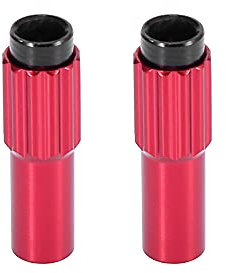 X AUTOHAUX 2 Pcs Red Metal Bicycle Cable Adjuster Brake Gear Shift Connector