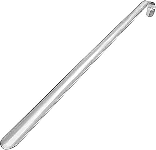 Anawakia Chausse-Pied Long Acier Inoxydable Métal Shoe Horn Pieds Chausse-Pied Inox Long Manche (58cm)