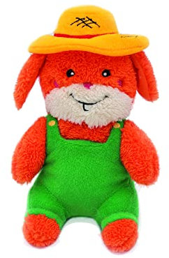 ZippyPaws Cheeky Chumz Garrett der Gärtner | Plüsch-Hundespielzeug mit Quietscher | Perfekt für kleine bis große Hunde | Kuschelweiches und langlebiges Design