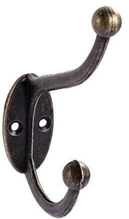 caihuashopping Hakenleiste Vintage Kleiderbügel Haken Legierung Bronze Tuch Mantel Tasche Hut Hängende Haken Badezimmer Küche Anitrute Racks mit Schrauben Türhalter kleiderhaken