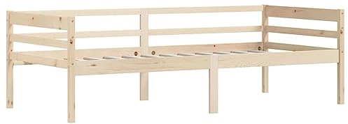 vidaXL Kiefer Massivholzbett Bettgestell Bett Holzbett Einzelbett Bettrahmen Lattenrost Schlafzimmerbett Schlafzimmermöbel 90x200cm