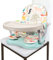 YOLEO Réhausseur Chaise Enfant Pliable, Chaise Haute Bébé Portable, Rehausseur Siège Bébé, Bébé Chaise repas en Hauteur Réglable, Plateau Amovible, 6 mois à 3 ans, Vert