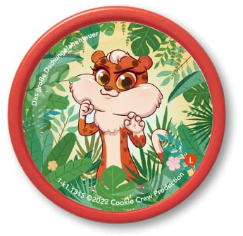 Kekz Audiochip für Kekzhörer, Cookie Crew 3D Audio - Kekz 1: Das große Dschungel Abenteuer, Hörspiel für Kinder ab 4 Jahren, Spielzeit ca. 49 min