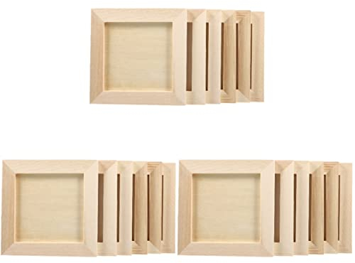 NUOBESTY Rustikale Bilderrahmen 18 STK Unlackiertes Holz Unlackiertes Holz Bilderrahmen DIY Holz Bilderrahmen Holz Bilderrahmen Basteln Bilderrahmen DIY Rustikale Rahmen