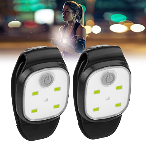 LED Clip Lampe - 2 Stücke Blinklicht Sicherheitslicht für Schulranzen, 5 Modi Stirnlampe Wiederaufladbar USB, Wasserdicht für Kinder, Clip Licht für Jogging Wandern Camping