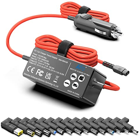 KFD 90W 118W KFZ Notebook Netzteil Universal Ladegerät Laptop Auto Ladekabel für IBM Lenovo HP Dell Samsung Sony LG Medion Akoya Fujitsu Asus Acer ToshibaZigarettenanzünder USB C DC 12V-24V Adapter