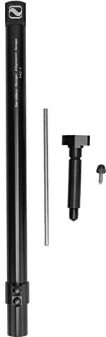 Elprico Bike Derailleur Alignment Tool, Aluminium Alloy Length 400mm High Precision Bike Chain Tool Truing Stand, Portable Easy Operation Derailleur Hanger Alignment Tool for and Bike Repa (Black)