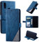 Kukoufey Cover per Asus ZenFone Max Pro M2 ZB630KL,Custodia in Pelle Custodia per Asus ZenFone Max Pro M2 ZB631KL ZB630KL X01BDA Custodia Cover Case Blue
