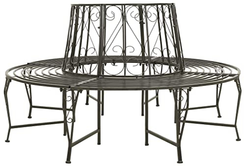 Hommdiy Garten-Baumbank 160 cm Stahl
