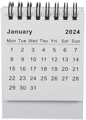 SAFIGLE 2024 Mini-kalender Mini-desktop-kalender Staffelei-kalender 2023 Minikalender 2023 Agendakalender 2025 12 Monatliche Tischkalender Schreibtisch Leuchtturm Papier Weiß Muschelschale