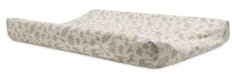 Jollein 022-503-67044 Wickelauflagenbezug - Animals nougat (50x70 cm) weiß/nougat