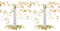 Relaxdays 10020853 Party-Popper 40 cm, 6-8m Effekthöhe, Konfetti-Shooter, Konfetti-Kanone, Gold (Packung mit 2)