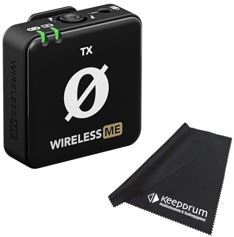 Rode Wireless ME TX drahtloses Mikrofon Sender-Modul Einzel + keepdrum Mikrofasertuch