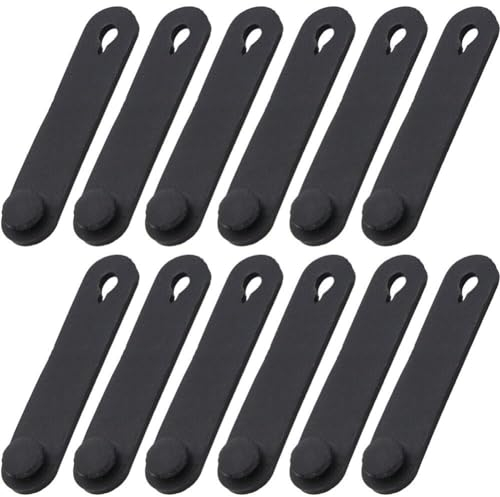 12pcs Motorcycle Rubber Bands for Frame Securing Cable Ties Wiring Harness Cables Accessories for Motorbike Bike Car