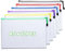 12Pcs Plastic Wallets A5 Zip Lock Folders, Waterproof Document Wallet Bag, Clear Zipper Pouch for Office Homework Travel Storage