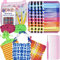 Artcome Topflappen-Webstuhl-Set mit 400 Webschlaufen in 10 Farben, Metall-Häkelnadel, Shuttle, Webkamm, Aufbewahrungstasche, Topflappen-Webstuhl-Set für Mädchen und Erwachsene (Rosa)