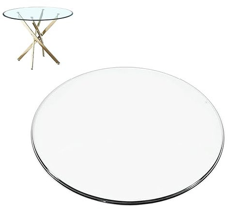 Glastisch Tischplatte Aus GehäRtetem, Tisch Glasplatte Ersatzteil, Runde Tischplatte Aus GehäRtetem, Glas Tisch Glasscheibe, Glasplatte, Transparent Rund, für Konferenztische ( Size : 70CM(28INCH) )