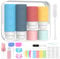 PLUSYES 26 Pièces Flacon Voyage en Silicone, Kit Voyage Avion Contenant Voyage 100 ml/60 ml, TSA Approved Bouteille de Voyage Rechargeable et Leakproof pour Shampoo, Creme, Liquidi e Lotion