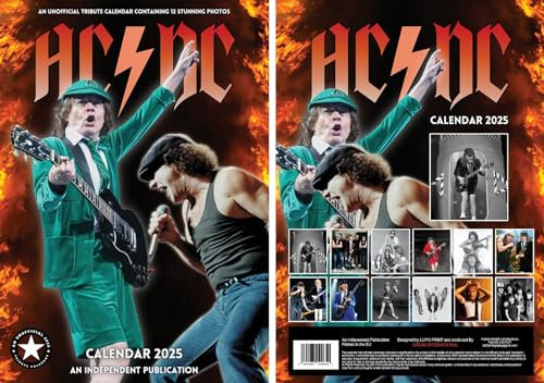 AC/DC Kalender Wandkalender 2025
