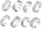 SAFIGLE 8st Fuß Schwanzring Silberner Anzug Boho-schmuck Zehenringe Schwanzringband Zehenknöchel Dekoration Damen Zehenring Ringe Für Mann Klingelt Vintage Silberringe Metall
