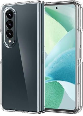 Posdou für Samsung Galaxy Z Fold 4 Hülle, Silikon Weich TPU Schutzhülle mit Kamera Schutz für Samaung Z Fold 4 Handyhülle, Stoßfest Anti-Scratch Durchsichtige Case Cover Galaxy Fold4, Nie Vergilbung