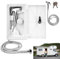 Ducha Camper,Extensible Ducha para Autocaravana,Blanca Ducha para Camping con Manguera Metálica de 1.5 M,con Válvula Calor Frío Contro,Kit para Barco Marino,Autocaravana,Caja de Ducha,Autocaravana