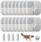 16 Stück Katzenbrunnen Filter mit 4 Schläuche,mit Harz und Aktivkohle,Triple Filter System Replacement Filter,für 2.5 L Trinkbrunnen Katze Ersatzfilter
