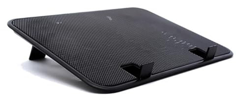 JKELPV Enfriador de portátil de 14 Pulgadas, Ventilador Dual de 5v, Almohadilla de refrigeración Externa USB para portátil, Soporte Delgado Enfriador para computadora portátil(Black)